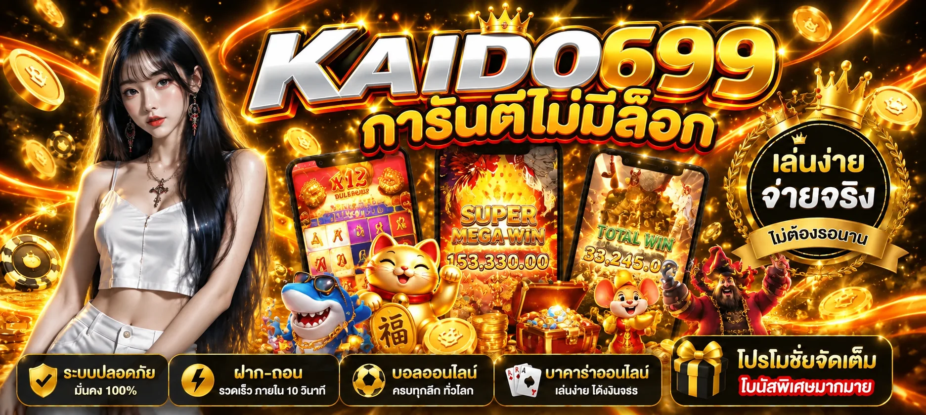 KAIDO699 สล็อตออนไลน์และเกมยอดนิยมหลายค่าย